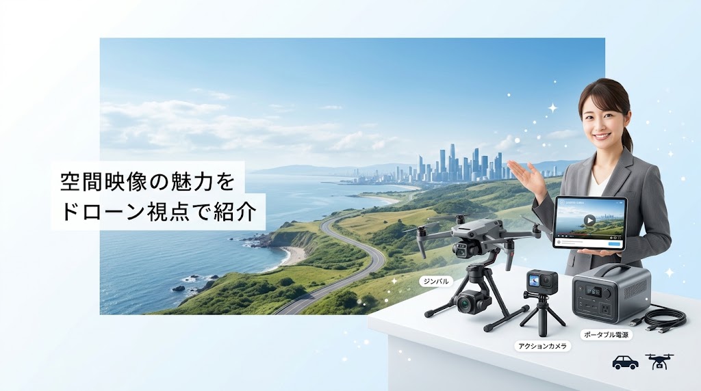 何が凄い?|素晴らしい空間映像を生み出すドローンカメラの魅力